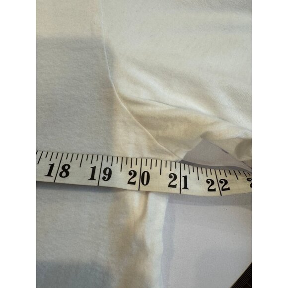 Boss Life Brand Men’s T-Shirt L White Black Logo 100% Cotton Made in USA - Picture 5 of 5